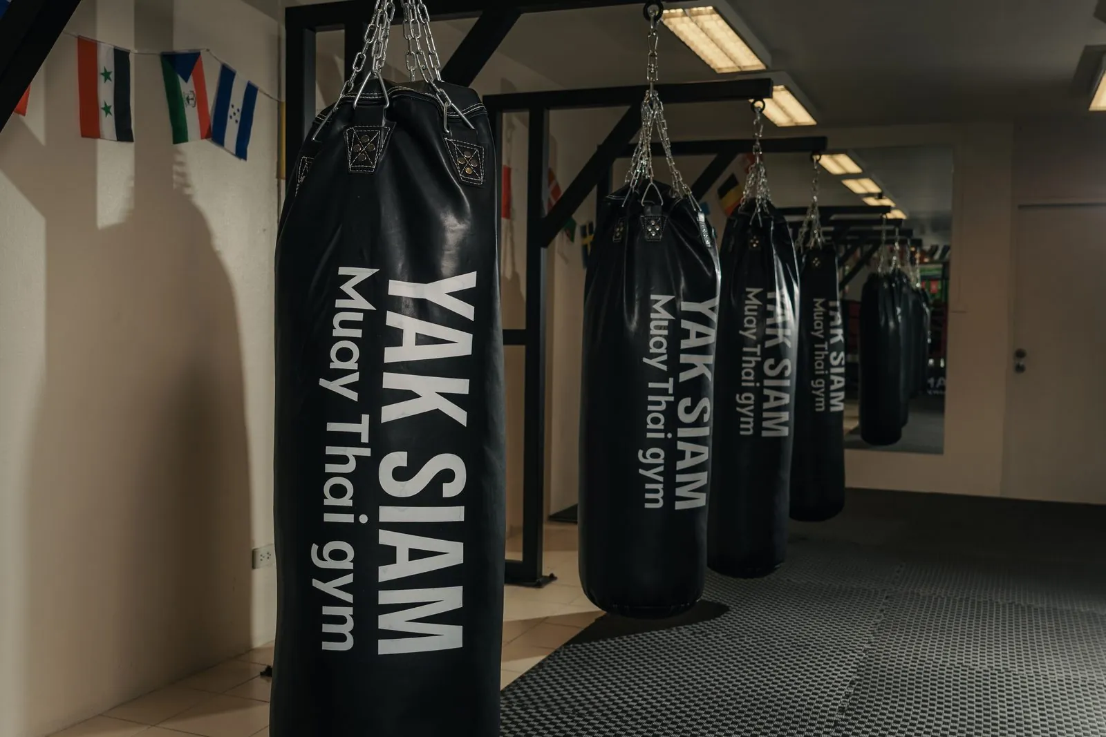 Heavy bag area