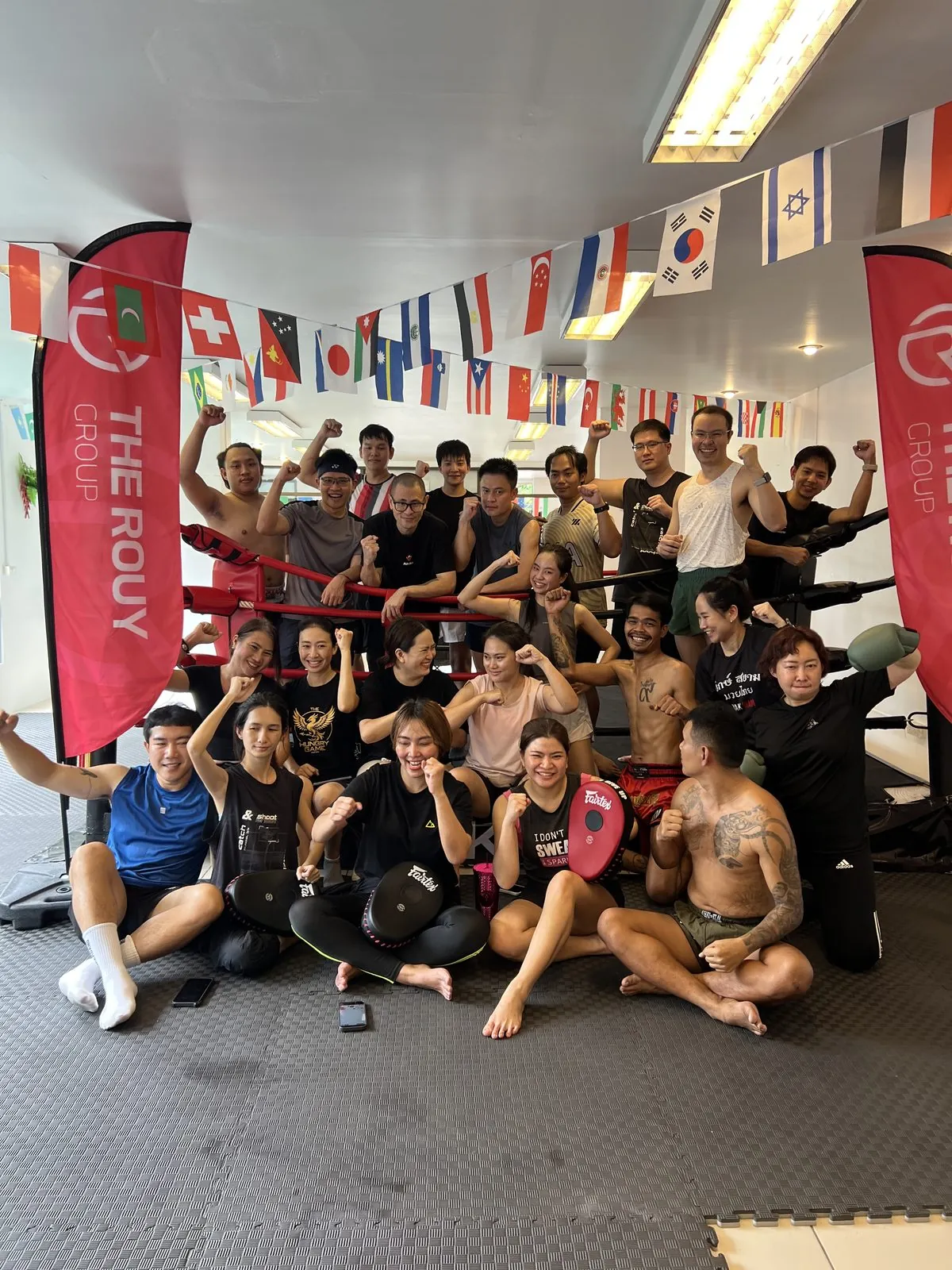 Beginner kicking the heavy bag