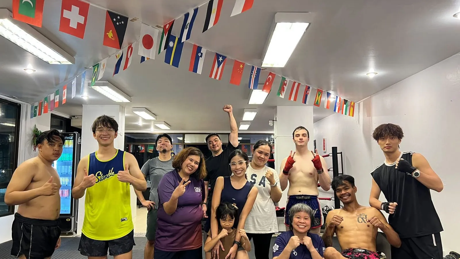 Inside Yak Siam Muaythai Gym, Chiang Mai